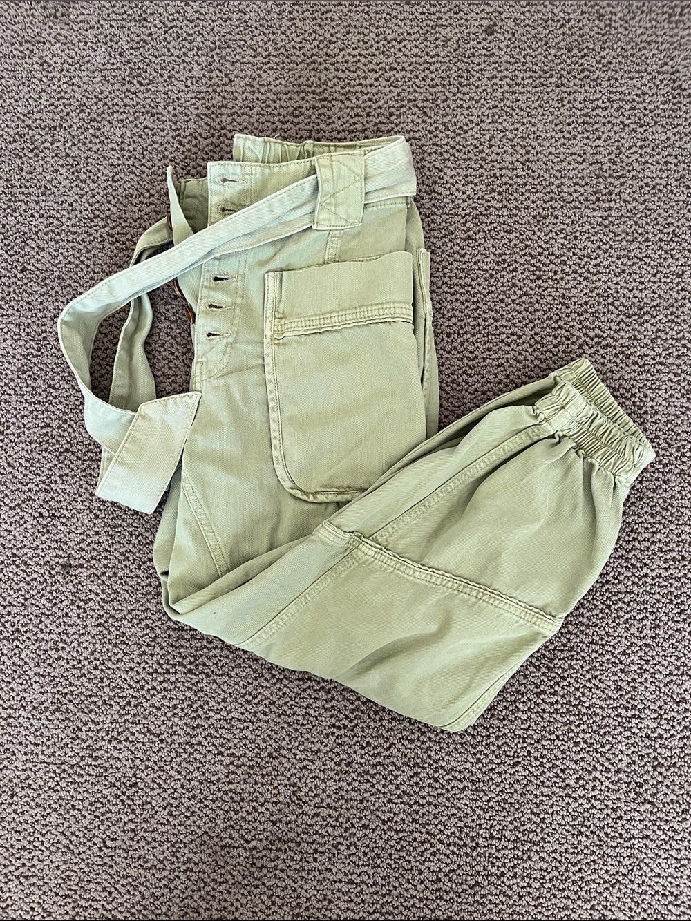 Free people green cargo pants